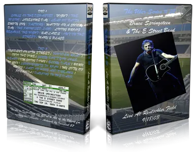 Artwork Cover of Bruce Springsteen 2003-09-18 DVD Hartford Audience