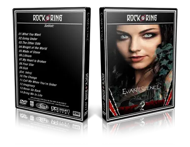 Artwork Cover of Evanescence 2012-06-01 DVD Nurburgring Proshot