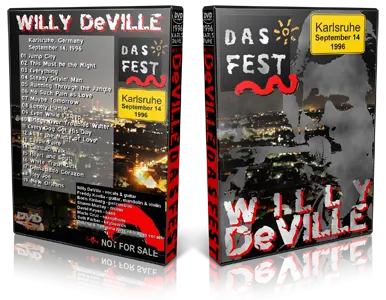 Artwork Cover of Willy DeVille 1996-09-14 DVD Karlsruhe Proshot