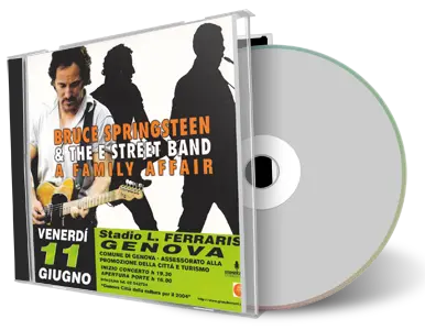 Artwork Cover of Bruce Springsteen 1999-06-11 CD Genova Audience