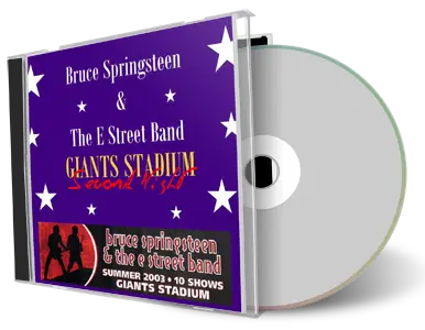Artwork Cover of Bruce Springsteen 2003-07-17 CD East Rutheford Audience