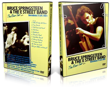 Artwork Cover of Bruce Springsteen 1981-04-21 DVD Barcelona Audience