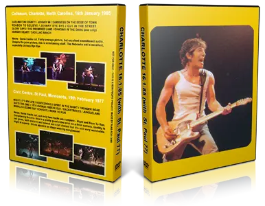 Artwork Cover of Bruce Springsteen 1985-01-15 DVD Charlotte Proshot