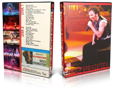 Artwork Cover of Bruce Springsteen 1992-06-20 DVD Milan Audience