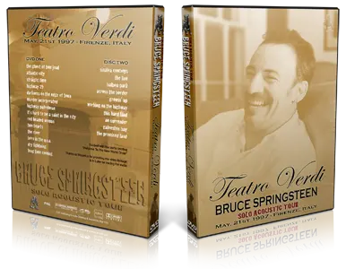 Artwork Cover of Bruce Springsteen 1997-05-21 DVD Firenze Audience