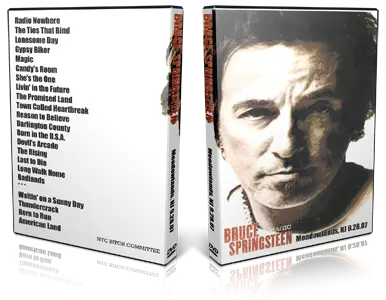 Artwork Cover of Bruce Springsteen 2007-09-28 DVD East Rutherford Audience