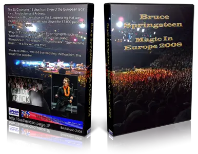 Artwork Cover of Bruce Springsteen Compilation DVD Magic In Europe 2008 Audience