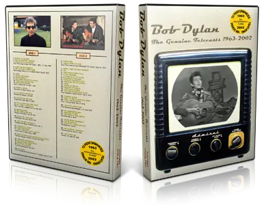 Artwork Cover of Bob Dylan Compilation DVD The Genuine Telecasts 1963-2002 Vol 1-2 Proshot