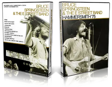 Artwork Cover of Bruce Springsteen 1975-11-18 DVD London Proshot