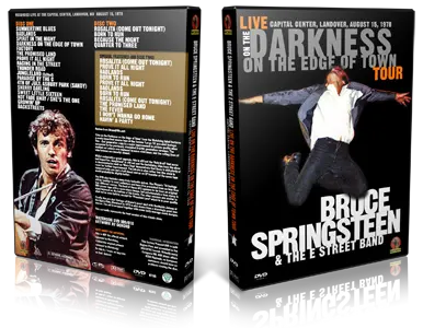 Artwork Cover of Bruce Springsteen 1978-08-15 DVD Landover Proshot