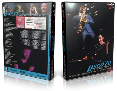 Artwork Cover of Bruce Springsteen 1980-11-24 DVD Largo Proshot