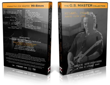 Artwork Cover of Bruce Springsteen 1999-04-19 DVD Milan Audience