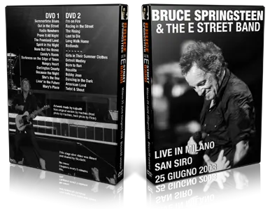 Artwork Cover of Bruce Springsteen 2008-06-25 DVD Milan Audience