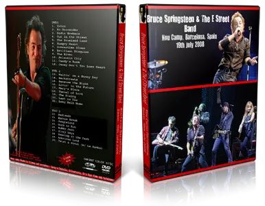 Artwork Cover of Bruce Springsteen 2008-07-19 DVD Barcelona Audience
