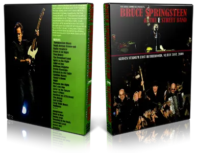 Artwork Cover of Bruce Springsteen 2008-07-31 DVD East Rutherford Audience