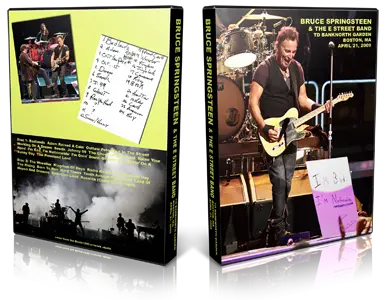 Artwork Cover of Bruce Springsteen 2009-04-21 DVD Boston Audience