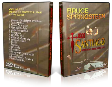 Artwork Cover of Bruce Springsteen 2009-08-02 DVD Santiago Audience
