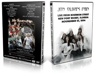 Artwork Cover of Jon Olivas Pain 2006-10-25 DVD New Port Richey Audience