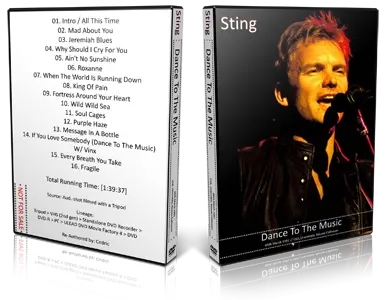Artwork Cover of Sting 1991-03-06 DVD Uniondale Audience