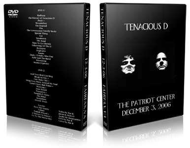 Artwork Cover of Tenaciuos D 2006-12-03 DVD Fairfax Audience