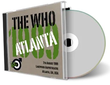 Artwork Cover of The Who 1989-08-07 CD Atlanta Audience