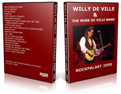 Artwork Cover of Willy DeVille 2008-07-19 DVD Bonn Proshot