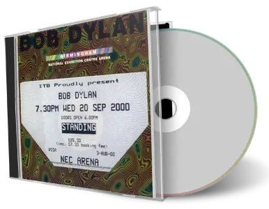 Artwork Cover of Bob Dylan 2000-09-20 CD Birmingham Audience
