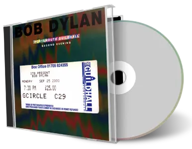 Artwork Cover of Bob Dylan 2000-09-25 CD Portsmouth Audience