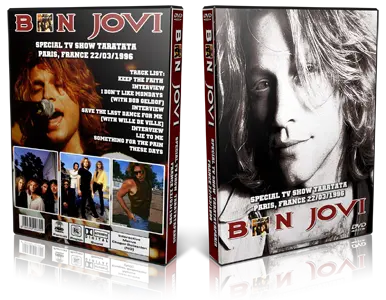 Artwork Cover of Bon Jovi 1996-03-22 DVD Paris Proshot