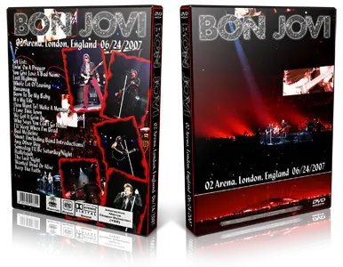 Artwork Cover of Bon Jovi 2007-06-24 DVD London Proshot