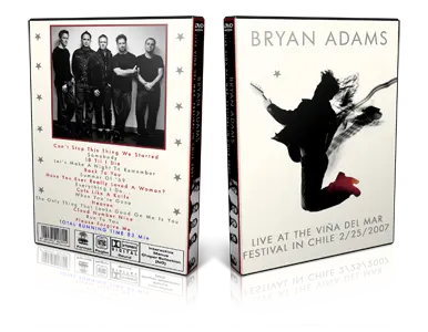 Artwork Cover of Bryan Adams Compilation DVD Vina del Mar Festival 2007 Proshot