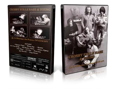 Artwork Cover of CSNY 1973-10-04 DVD San Francisco Proshot