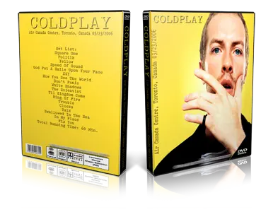 Artwork Cover of Coldplay Compilation DVD Toronto 2006 Proshot