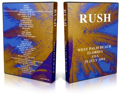 Artwork Cover of Rush 2004-07-29 DVD West Palm Beach Audience