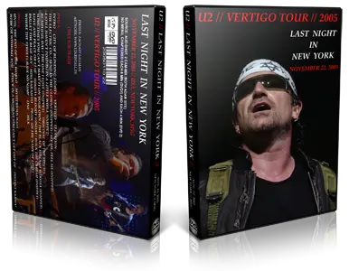 Artwork Cover of U2 2005-11-22 DVD New York City Audience