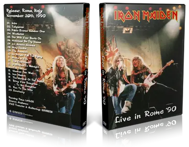 Artwork Cover of Iron Maiden 1990-11-20 DVD Rome Audience