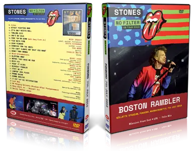 Artwork Cover of Rolling Stones 2019-07-07 DVD Foxboro Audience