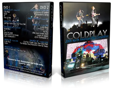 Artwork Cover of Coldplay Compilation DVD North American Tour 2009 Audience
