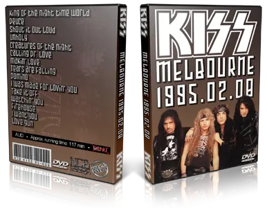 Artwork Cover of Kiss 1995-02-08 DVD Melbourne Audience