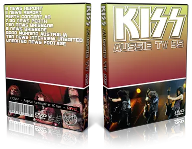 Artwork Cover of Kiss Compilation DVD Australian Tv Media Collection 1995 Proshot