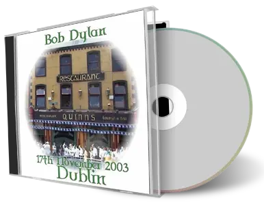 Artwork Cover of Bob Dylan 2003-11-17 CD Dublin Audience