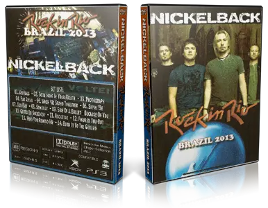 Artwork Cover of Nickelback 2013-09-20 DVD Rock In Rio 2013 Proshot