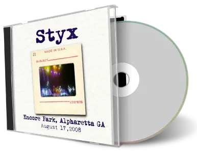 Artwork Cover of Styx 2008-08-17 CD Alpharetta Audience