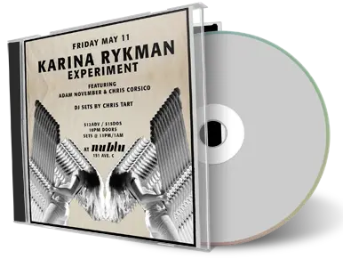 Artwork Cover of Karina Rykman Experiment 2018-05-11 CD New York City Audience