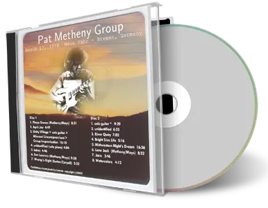 Artwork Cover of Pat Metheny 1978-03-13 CD Bremen Soundboard