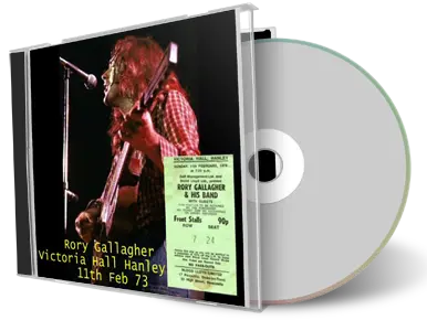 Artwork Cover of Rory Gallagher 1973-02-11 CD Hanley Audience