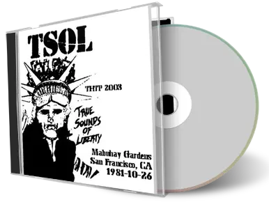 Artwork Cover of TSOL 1981-10-26 CD San Francisco Soundboard