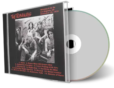 Artwork Cover of The Runaways 1978-12-28 CD West Hollywood Audience