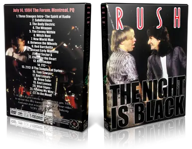 Artwork Cover of Rush 1984-07-14 DVD Montreal Audience