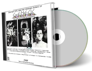 Artwork Cover of Genesis 1975-04-22 CD Edinburgh Audience